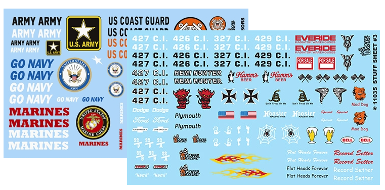 Пример водных декалей